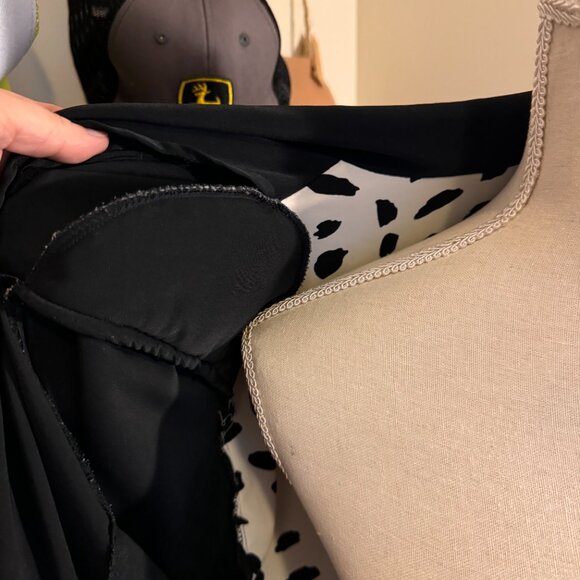 Black Blazer with Cow Print Inside - Picture 2 of 2